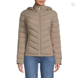MICHAEL KORS ​Missy Puffer Jacket Taupe Large